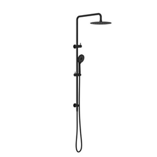 Round Project Twin Shower 4 Star Rating Matte Black - Nero