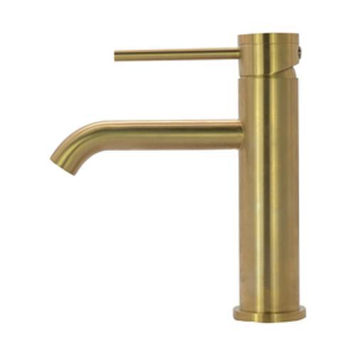 Circo Basin Mixer All Pressures Brushed Gold - Aquatica