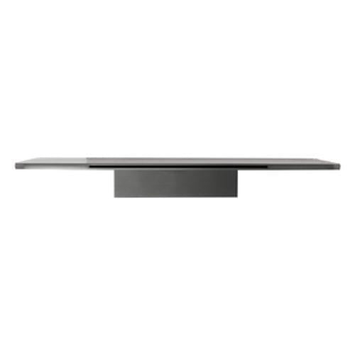 Mia Waterfall Bath Spout 150mm Wide All Pressures Gun Metal Wall Mounted