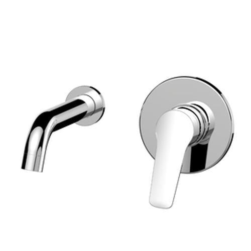BASIS Wall Basin/Bath Mixer - STYLUS 180mm R4 Chrome Lead Free