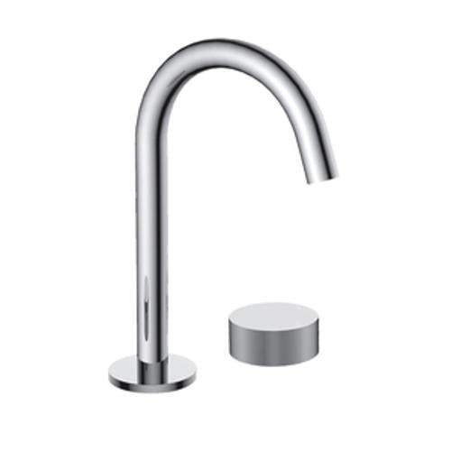 Lente Basin Mixer 2 Tap Hole Deck Mounted Chrome Lead Free - Elementi