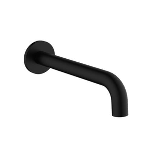 Lente Wall Basin/Bath Spout - Elementi 200mm Black Lead Free