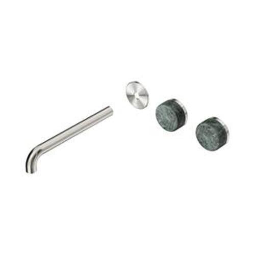 Serenity Wall Basin Set 220mm Offset Spout With Verde Alpi Handle Trim Kit Only