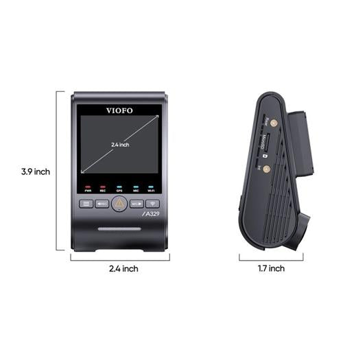 VIOFO DASHCAM A329 4K SINGLE CHANNEL WIFI 6 GPS