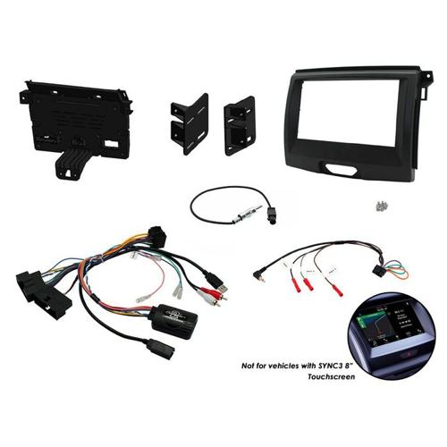 FITTING KIT FORD RANGER XL (PX2) , EVEREST 2015 - 2022 DOUBLE DIN (BLACK) COMPLE
