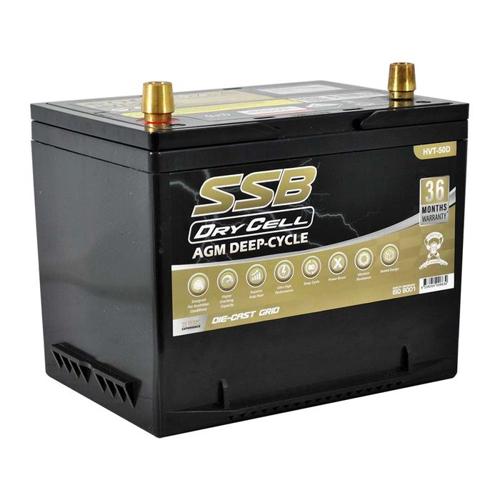 AGM BATTERY DEEP CYCLE DUAL PURPOSE 12V 60AH 600CCA BY SSB ULTRA HIGH PERFORMANC