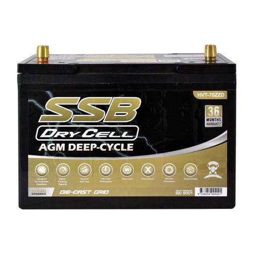 AGM BATTERY DEEP CYCLE DUAL PURPOSE 12V 105AH 780CCA BY SSB (27X MF) ULTRA HIGH