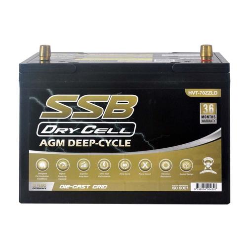 AGM BATTERY DEEP CYCLE DUAL PURPOSE 12V 105AH 780CCA BY SSB (27LX MF) ULTRA HIGH