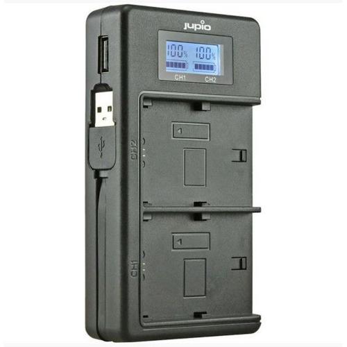 JUPIO USB DEDICATED DUO CHARGER WITH LCD FOR NIKON EN-EL14A BATTERIES