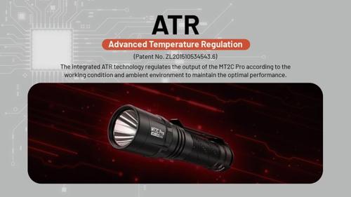 NITECORE MT2C PRO 1800 LUMENS USB RECHARGEABLE ULTRA LIGHTWEIGHT TACTICAL FLASHL