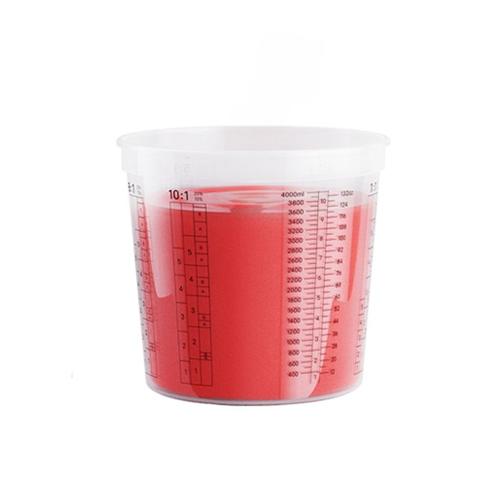 HANSPRAY MIXING CUPS 4000ML (5000ML CAPACITY) - SLEEVE OF 10