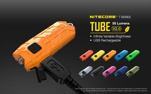 NITECORE TUBE V2 LED KEY CHAIN FLASHLIGHT BLACK