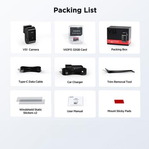 VIOFO MINI DASHCAM 2K HDR VS1 WITH SONY STARVIS 2 IMX675 SENSOR