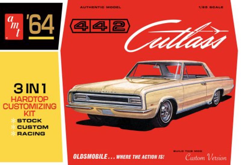 Plastic Kit Set - 1/25 '64 Olds Cutlass 442