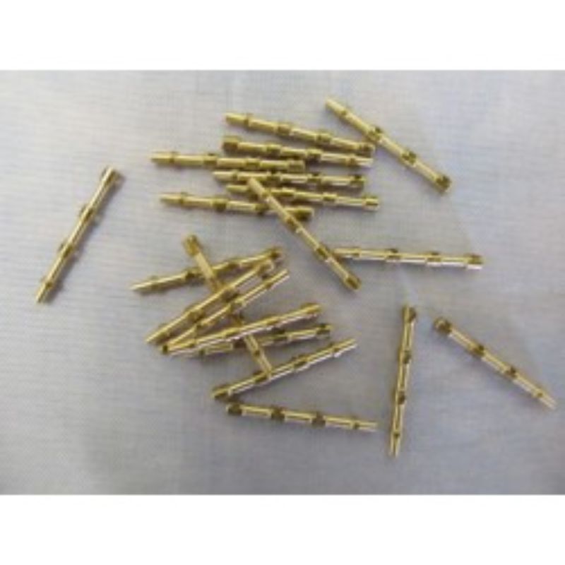 Wooden rail stanchions, 20mm height, enhancing model ships with stability and realism; pack of three for versatile use.