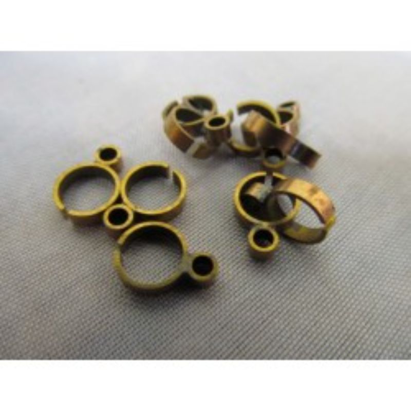 Wooden model ship rings measuring 7mm, perfect for enhancing detail in shipbuilding projects, pack of 10.