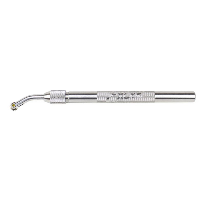 Alum Handle 6.5mm Pounce Wheel for precise tracing, crafting, and perforating on fabric, leather, and paper.