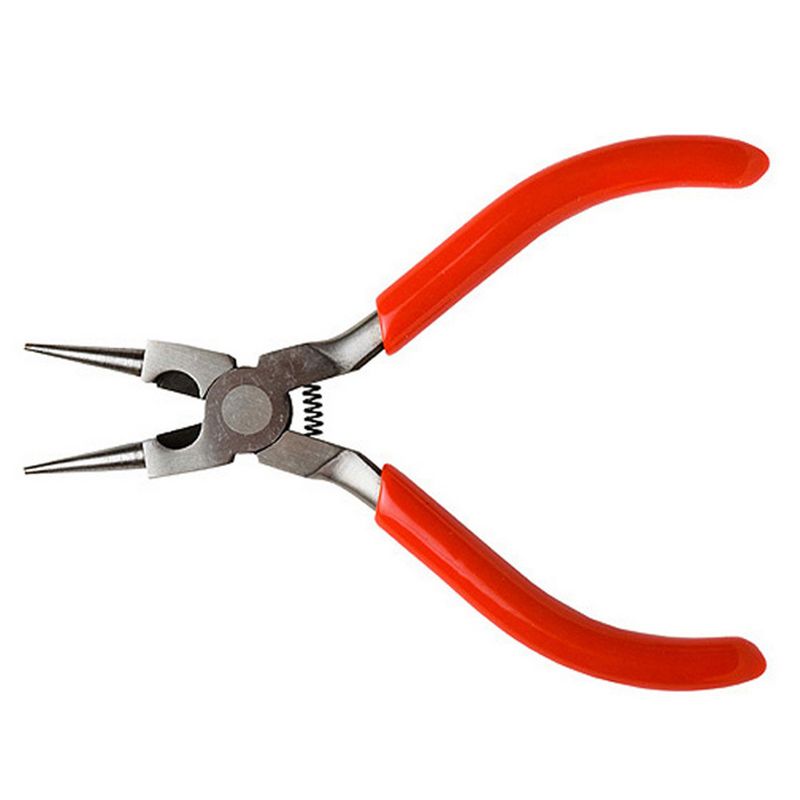 Excel Blades Round Nose Pliers with Side Cutter, featuring ergonomic grips and precise cutting tips for versatile crafting and repairs.