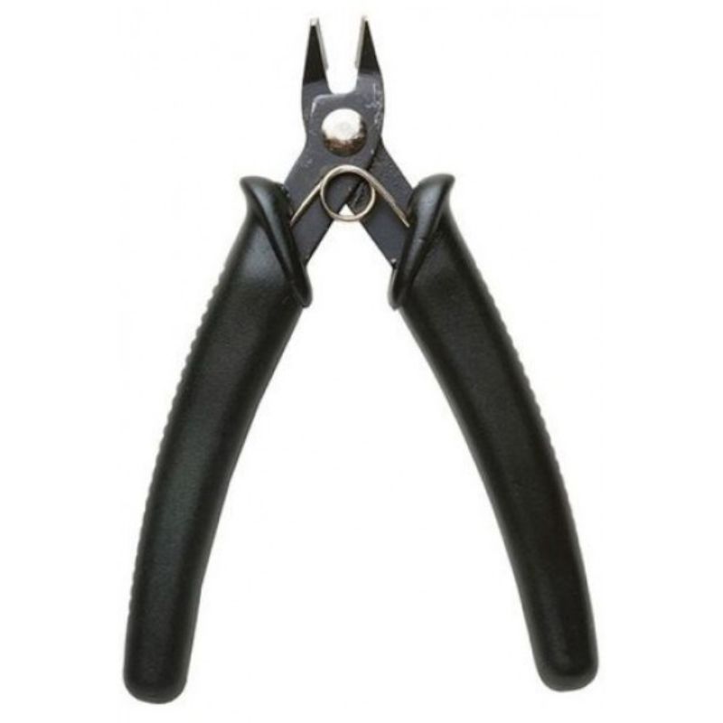 Hobby Tool - Sprue Cutter Black: Precision cutting tool with ergonomic grip, stainless steel blades, ideal for model building.