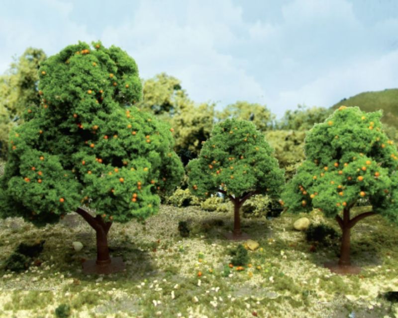 JJT Model Scenery - Orange Trees 2.5- 3.5" (6)