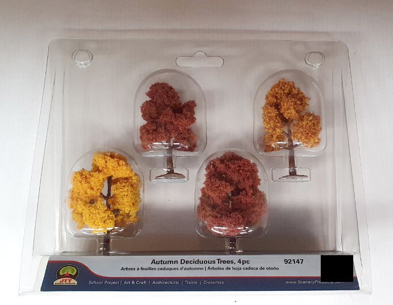 JJT Model Scenery - Autumn Deciduous 2.5- 3" (4)
