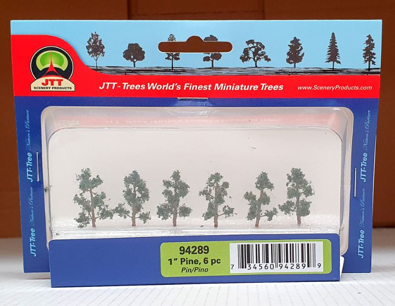 JJT Model Scenery - Pine Trees 25.4mm (6)