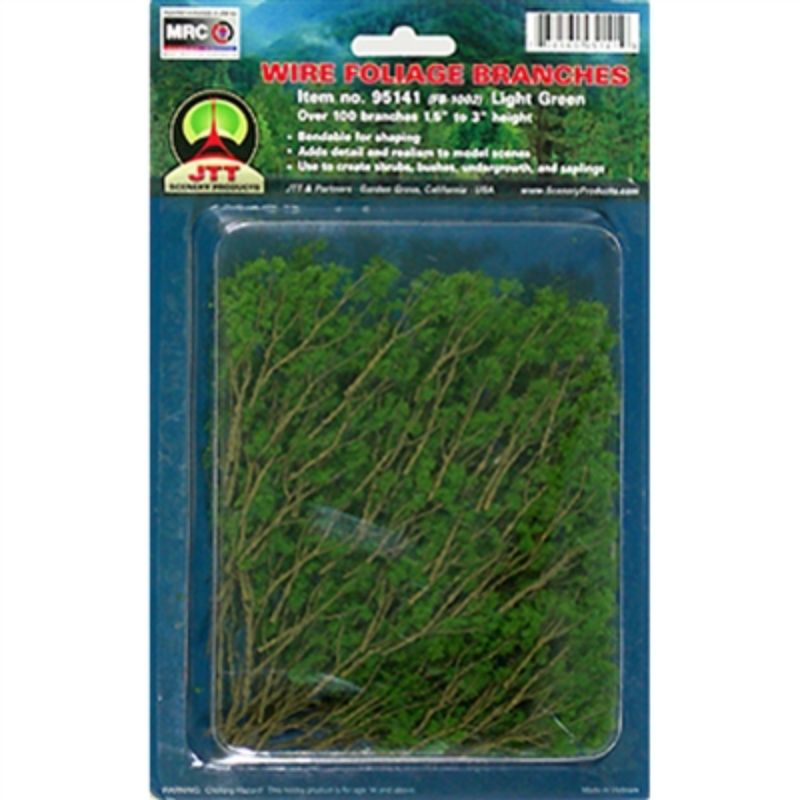 JJT Model Scenery - 38-75mm Lht GrnBrnchs(60)R8858