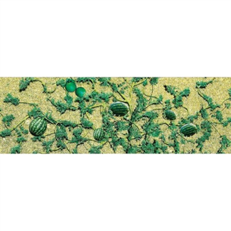 Vibrant 1:48 scale watermelon patch set with 6 detailed miniatures for model scenery enhancement.