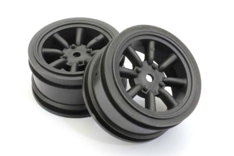 High-quality 24mm RS Watanabe wheels for 1/10 scale models, enhancing performance and style for RC enthusiasts.