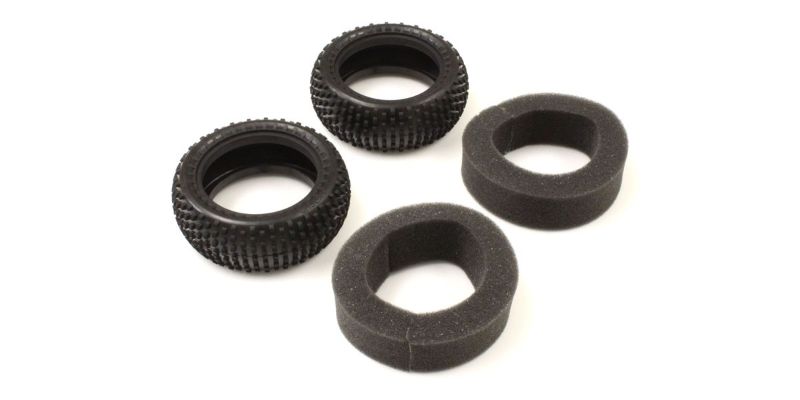 Kyosho z1/10 FR MicroBlock Tyres S (2) offer superior grip and performance for RC micro vehicles on various terrains.