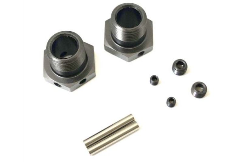 Kyosho MP9/10/MF Narrow Wheel Hubs (4) for enhanced stability and precision in RC racing, crafted for durability.