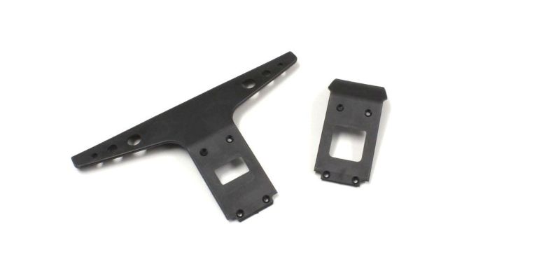 Durable Kyosho Optima/Javelin Bumper Set for protecting RC cars, ensuring impact resistance and easy installation.