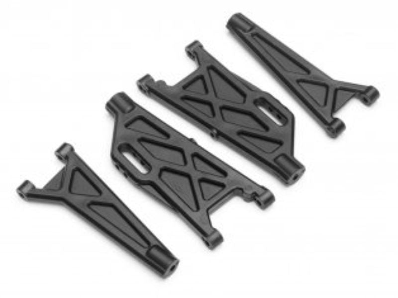 QntmMT/XT/+ Suspension Arm Set for RC vehicles, enhancing durability, stability, and handling on various terrains.