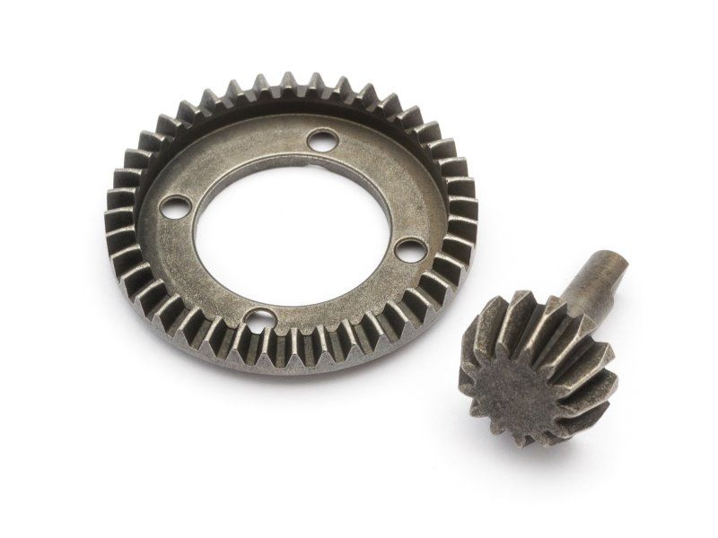 Premium Q+/R Differential Bevel Gears (40T/13T) for improved torque, speed control, and optimized performance in RC vehicles.