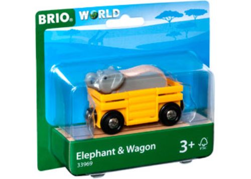 BRIO Vehicle - Elephant and Wagon 2 pieces