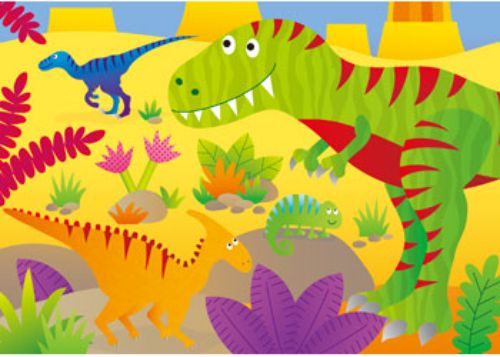 Galt - 4 Puzzles in a Box - Dinosaurs