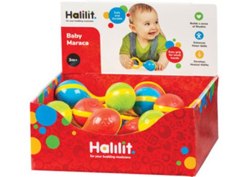 Halilit - Baby Maraca Animal Face CDU24
