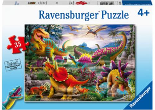 Puzzle - Ravensburger - T-Rex Terror Puzzle 35pc