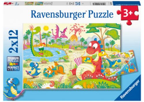 Puzzle - Ravensburger - My Dino Friends 2x12pc
