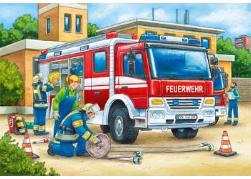 Puzzle - Ravensburger - Police and Firefighters Puzzle 2x12pc
