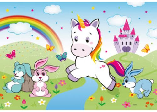 Puzzle - Ravensburger - Fairy Tale Unicorn Puzzle 2x24pc