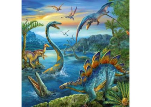 Puzzle - Ravensburger - Dinosaur Fascination Puzzle 3x49pc