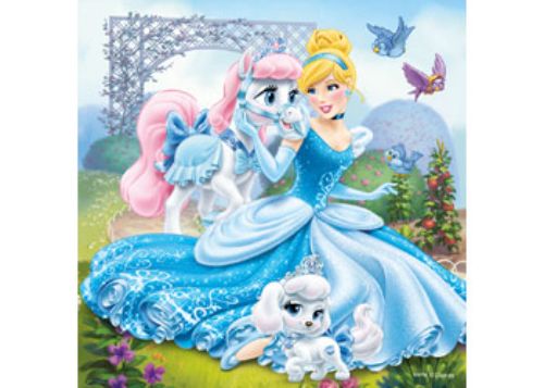 Puzzle - Ravensburger - Disney Belle Cinderella Rapunzel 3x49pc