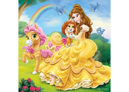 Puzzle - Ravensburger - Disney Belle Cinderella Rapunzel 3x49pc