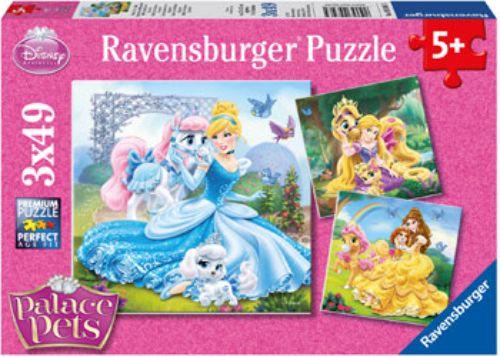 Puzzle - Ravensburger - Disney Belle Cinderella Rapunzel 3x49pc