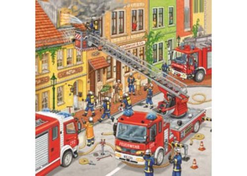 Puzzle - Ravensburger - Fire Brigade Run Puzzle 3x49pc