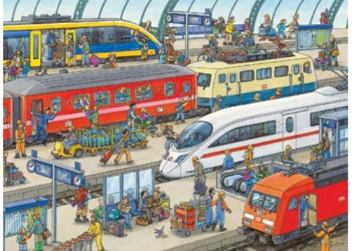Puzzle - Ravensburger - Railway Station Puzzle 60pc