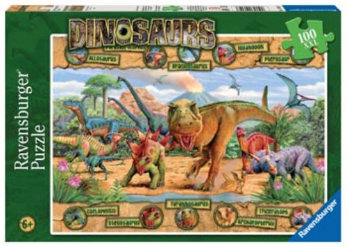 Puzzle - Ravensburger - Dinosaurs Puzzle 100pc