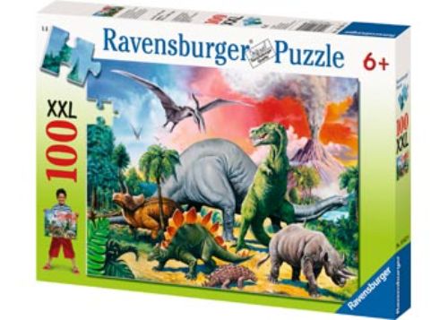 Puzzle - Ravensburger - Among the Dinosaurs Puzzle 100pc