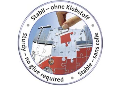 3D puzzle model of the iconic VW Kombi Bus, 162 precision pieces, no glue needed, measures 30 x 14 x 15 cm when completed.